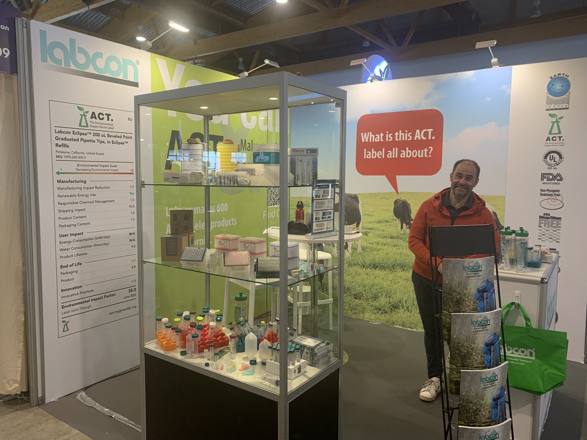 coolLEDltd's tweet image. Lovely to see Labcon , a fellow ACT Label holder, at #SLAS2023. Pop by their booth or ours to find out more about our respective My Green Lab ACT Labelled product ranges and learn how you can make more sustainable purchasing decisions.