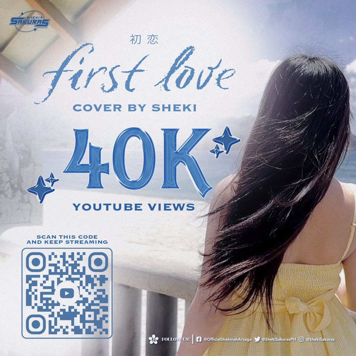 ShekiSidekixPH's tweet photo. SHEKI's First Love Cover has reached
40,000 views on Youtube!
Thank you very much and keep on streaming MNLoves & Sakuras! 🫶🏻
To watch, scan the QR code or click this link: https://t.co/73CzsAmTrc
© nahominated
#FirstLove_SHEKI #MNL48 #MNL48Sheki @mnl48official @shekimusic_ https://t.co/n1r2cOnKkx