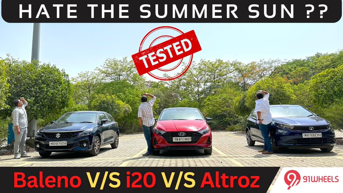 91wheels's tweet image. 91Wheels brings you an #Exclusive comparison of the Air Conditioner of Premium #Hatchbacks which includes the new Maruti Baleno, Hyundai i20 and the Tata Altroz.
Watch the #VIDEO till the end in-case you are planning to buy anyone of these this #summer - bit.ly/3IFUe2y