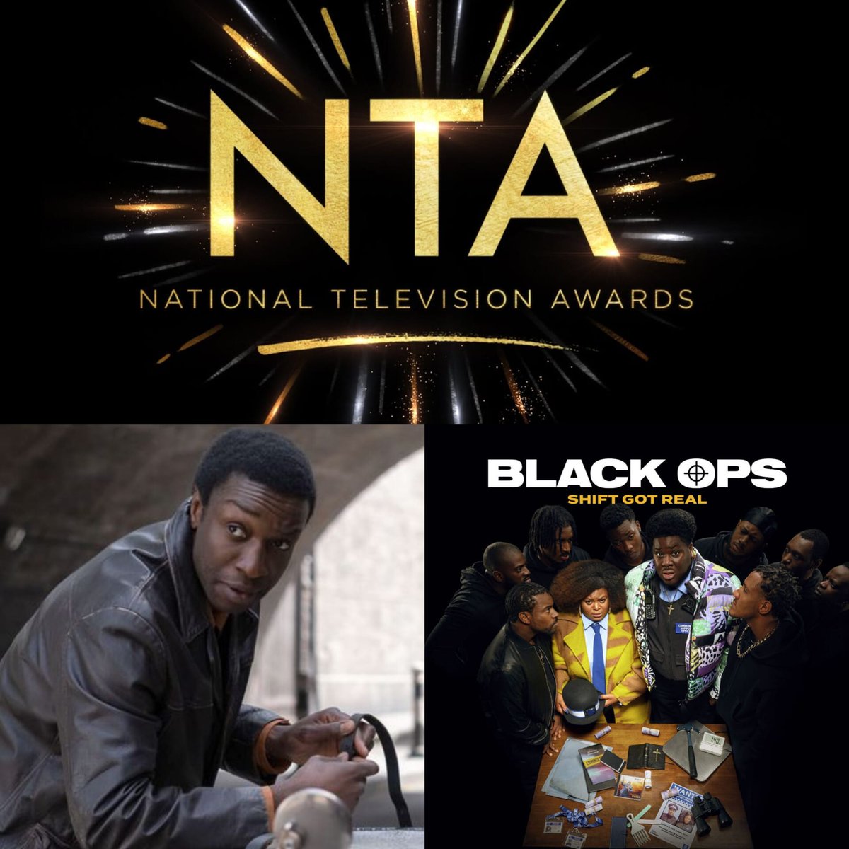 The National Television Awards 2023 are soon approaching and the first round of voting is now open! Our lovely Zephryn Taitte is on the long list in the ‘Drama Performance' category and BLACK OPS is a contender in the 'Comedy' category.
Cast your vote now
nationaltvawards.com/vote
