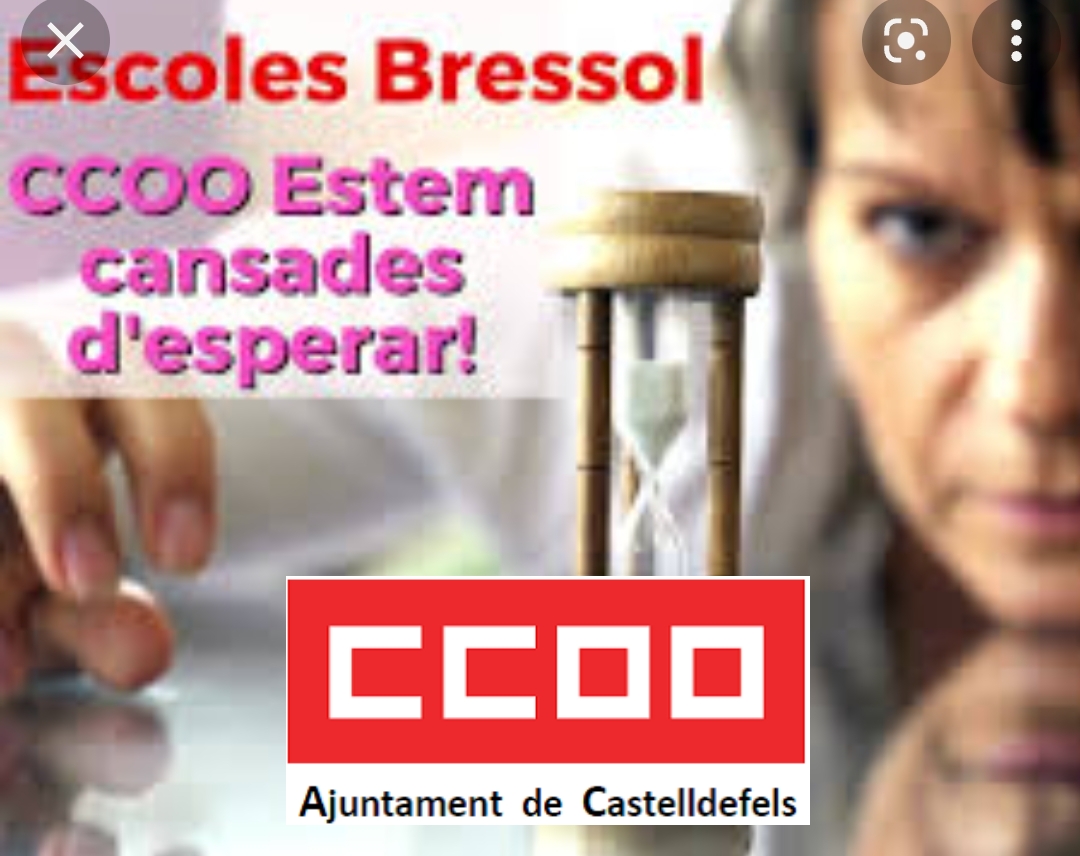 ccoo_FSCbllapag's tweet photo. Demà, 26/05, primera jornada de vaga a les Cases dels Infants d'@AjCastelldefels: 
✅reducció de ràtios
✅més personal de suport
✅jornada intensiva i calendari escolar
✅equiparació de categories
Volem un compromís real cap a la petita infància 
#castelldefels 
#BaixLlobregat https://t.co/OexCfO7CkT