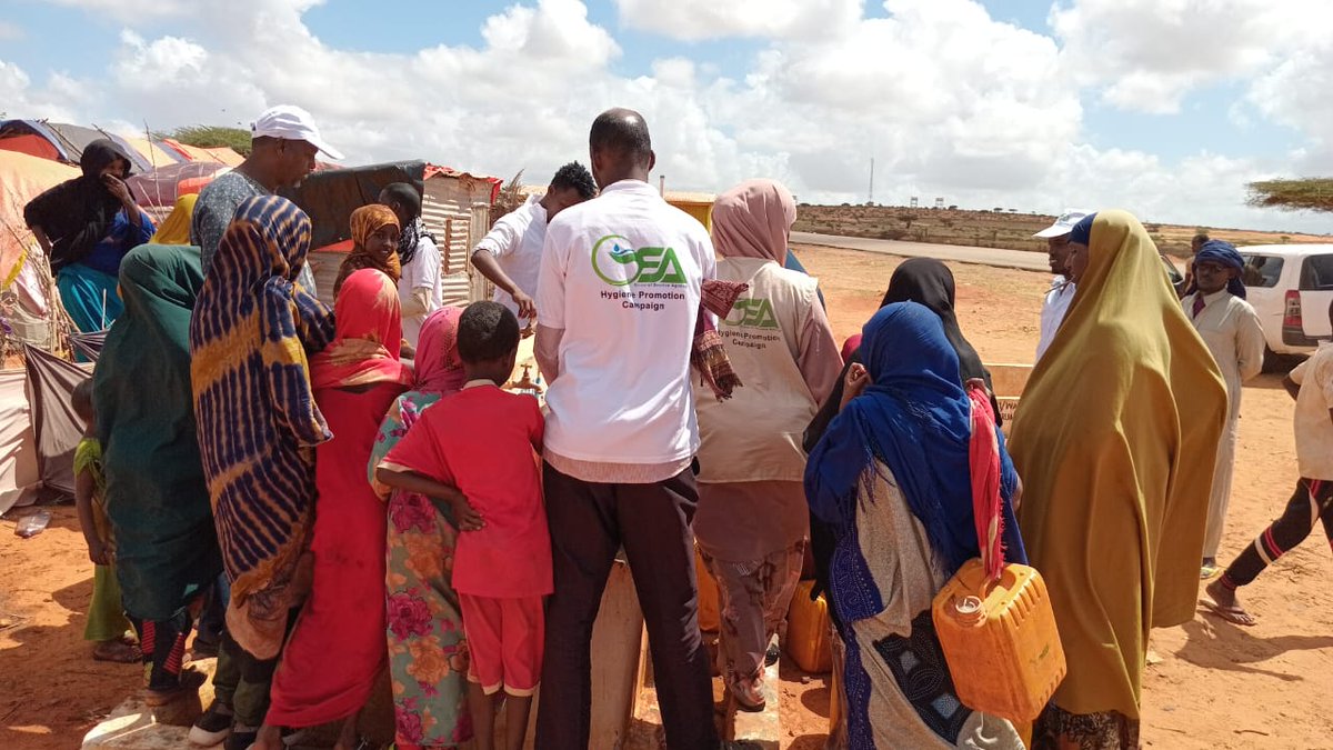 GSA🇸🇴completed lifesaving WASH interventions to drought affected communities and newly displaced IDPs in Kismayo district.
GSA provided adequate water infrastructures to improve accessibility, adequate sanitation facilities and encouraged hygiene. 
Thanks <a href="/shf_somalia/">Somalia Humanitarian Fund</a> #SDG6