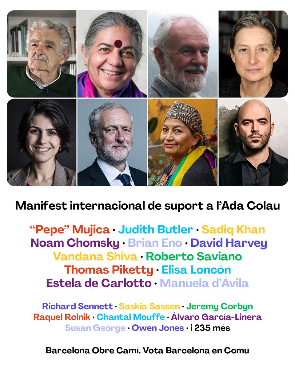 This week there are municipal elections in Barcelona. 

@Bcnencomu continues to be a space to imagine the necessary transformations towards a just and democratic society, and a political tool to make it happen.

Look at the impressive list of endorsements barcelonaencomu.cat/es/actualitat/…