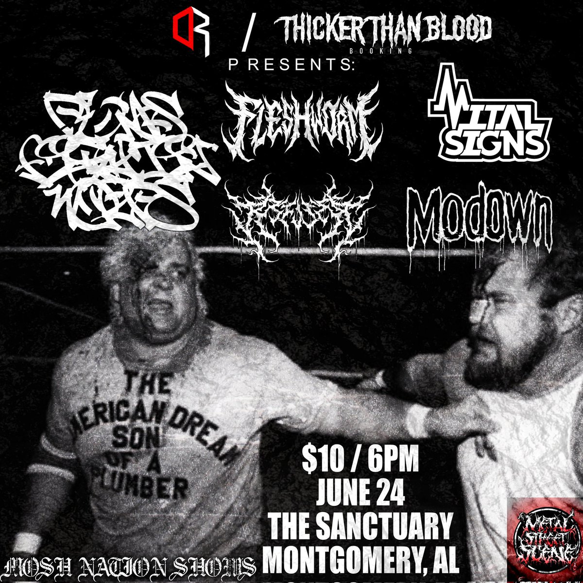 modownband's tweet photo. Our next show with some heavy hitters from SC! 
June 24th at the Sanctuary in #montgomeryalabama 
@DemsFightinWord 
@Fleshworm 
Refuser
@VitalSignsAL https://t.co/yfX1xRItkK