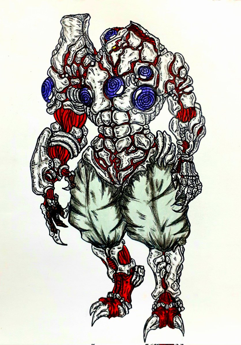 「久しぶりにこんな感じのオリジナルキャラを描きました 特にコンセプトやモチーフは無」|オクトパスプライム・アヒージョ🚑のイラスト