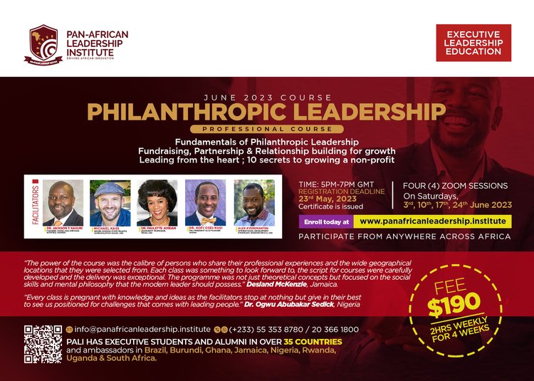Twejaka's tweet image. Join us for the Philanthropic #LeadershipCourse by @PanAfrican_Inst. 
Just like the #AfricaDay theme this year, we will be “accelerating development” by cultivating and placing knowledge collected from indigenous #Africanculture for a green, inclusive &amp;amp; resilient Africa.