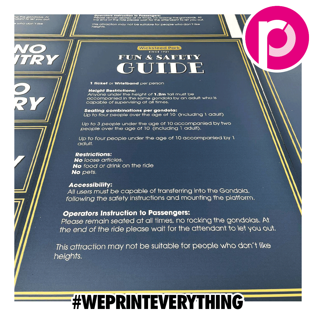 riversideprint's tweet photo. This weekend see's the grand opening of @wicksteedpark's newest attraction. We've made sure everything is in place and on time for the occasion!

#weprinteverything

#customprinting #largeformat #digitalprinting #print #nextdayprinting #printers #promo #corby #signage #display https://t.co/nyjliAVvPd