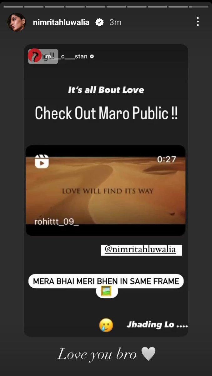 Simplychaotic3's tweet photo. Protect this bond at all cost 🧿🥹
#NimritKaurAhluwalia #MCStan #ZihaalEMiskin #StanRit https://t.co/lkGT16ObxR