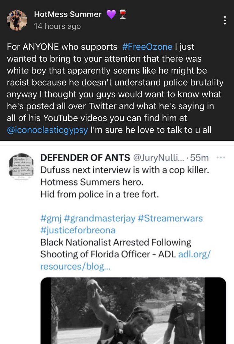 FckUrF33lings's tweet photo. #SummerDickerson #HotMessSummer
We see what ur doing. Ur playing dangerous games
Ur setting the people up, fueling divisions & fueling wars in the streets
STOP TRYING TO INSTIGATE & REPEAT 2020 RIOTS
#1776RM #FreedomCorner #J6Vigil #DefenderOfAnts #StreamerWars #BreonnaTaylor https://t.co/vpoIlUfwjm