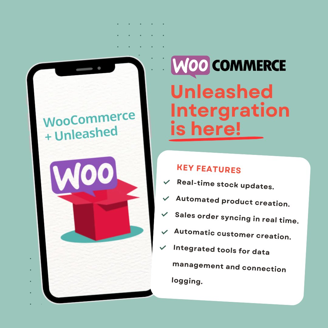 @unleashedsoftware’s new intergration with <a href="/woocommerce/">Woo</a> has arrived!

Achieve more online sales, faster fulfilment times, and business wide stock visibility.

#woocommerce #ecommerce #intergration #inventory