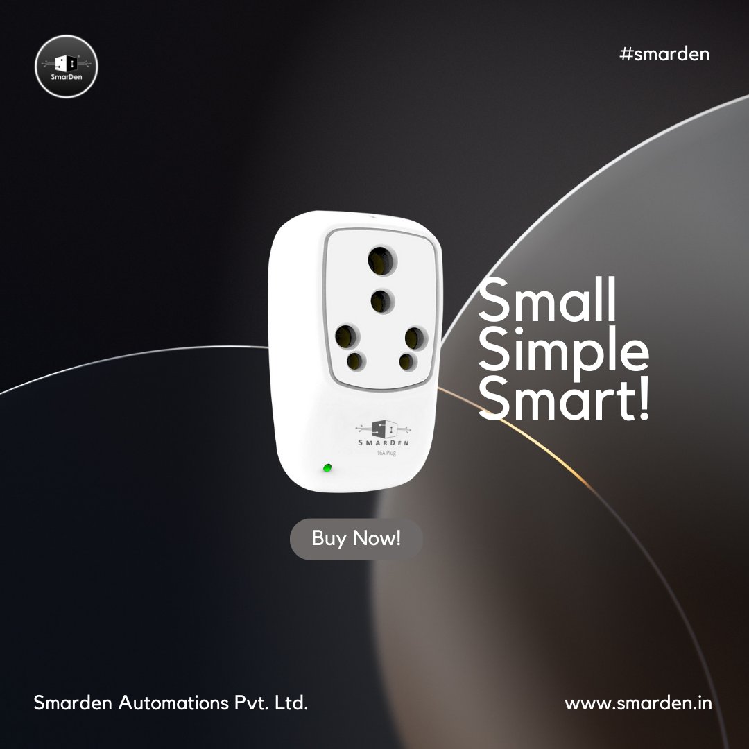 Yes! Automation is not at all limited to your home or office. Now you take it with you wherever you go!

Schedule your devices and appliances on the go.

DM to buy

#smarthome #smarthometechnology #homeautomation #smartplugs #smartswitches #smarden #iot #smarthomesindia