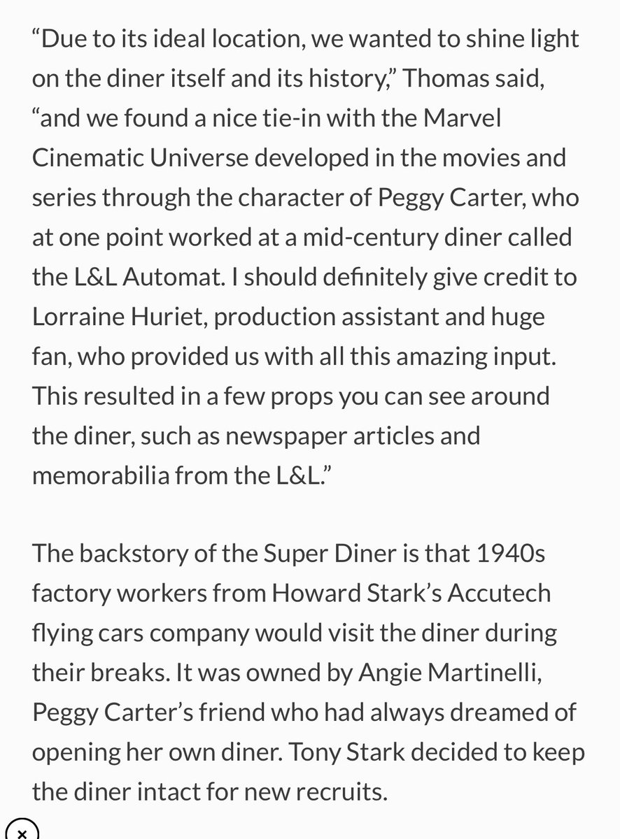 MarvelTVcomfort's tweet photo. The newly rethemed Super Diner in Disneyland Paris was inspired by Agent Carter!! #SaveAgentCarter https://t.co/NvFCAGDJ2Y