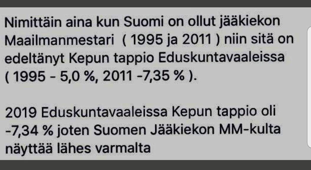 Jääkiekko.