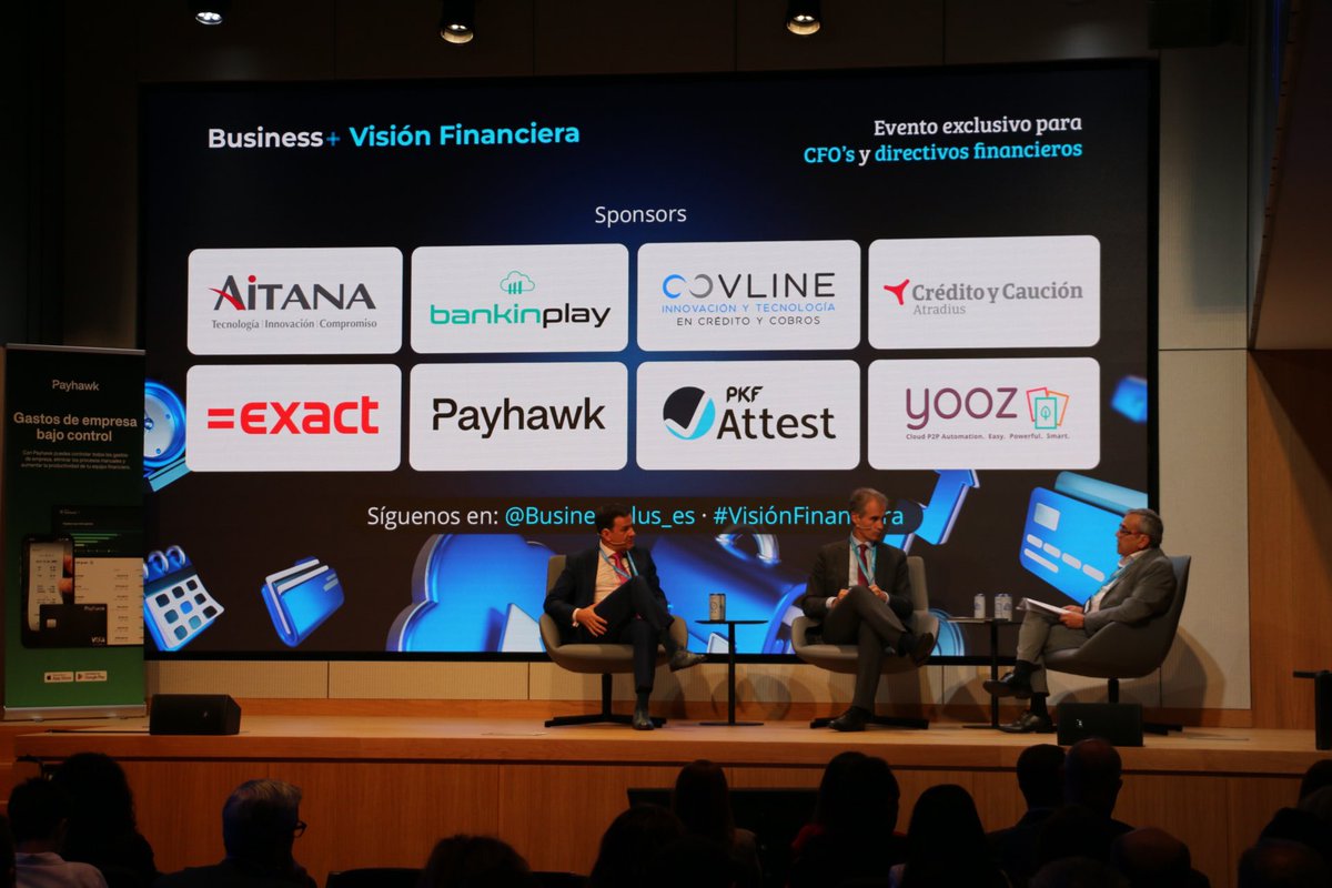 BusinessPlus_es's tweet photo. ✅Lorenzo Escobar. CFO. SEA&PORTS GROUP
Habla de los principales factores que hay que controlar para gestionar la liquidez:
1. Generar autoliquidez
2.Conocer nuestra capacidad de financiación
3.Autonocimiento
#VisionFinanciera @BusinessPlus_es #Madrid https://t.co/8wgT9hHT97