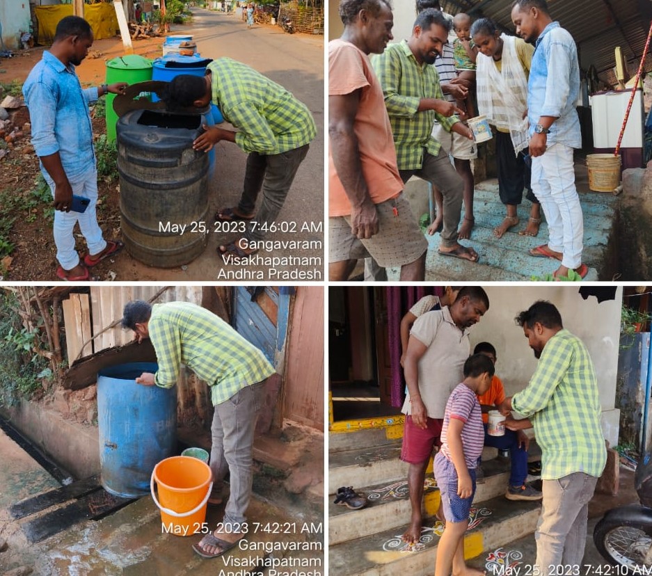 A few glimpses of ALO activities performed by GVMC sanitation staff in Ward 64, Zone 6.    

#SwachhSurvekshan2023
#SwachhSurvekshan2023Visakhapatnam 
#VisakhaSwachhSankalpam 
#VizagSaysNotoPlastic