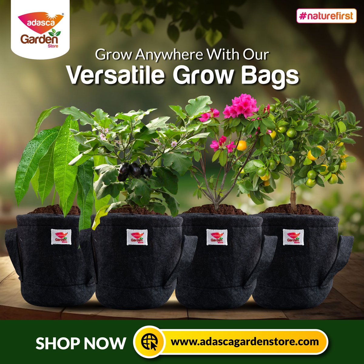 garden_store1's tweet photo. ☘️ Get our Eco-friendly gardening solutions!🌱
 We offer reusable, sustainable Grow Bags for your home garden. 
👉 Shop now to find the perfect option for you:
https://t.co/dYMfKQnxW4

#growbag #growbags #homeandgardening #fertilizer #organicfertilizer #adascagardenstore https://t.co/GE7sX5Ttbi