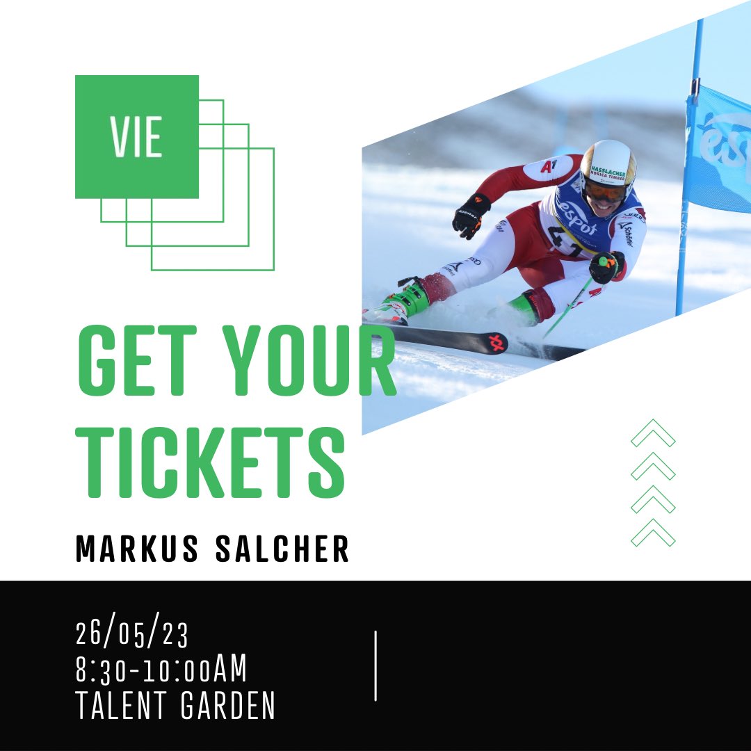 ⛷️Save your Free-Ticket⛷️
Markus Salcher about Acceptance.

How to join:
🎟 Save a ticket on our website
🗓 26.05Event
⏰ 8:30-10:00 am

Foto Credit: GEPA/ÖPC

#cmvie #cmacceptance
<a href="/Paralympics/">Paralympic Games</a>   @talentgardenat