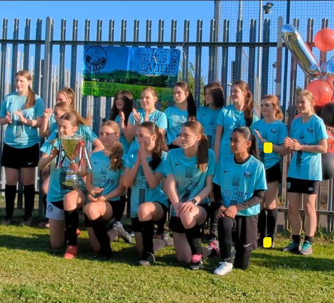 The HGLFC Under 14's were presented with their league-winning trophy last night!