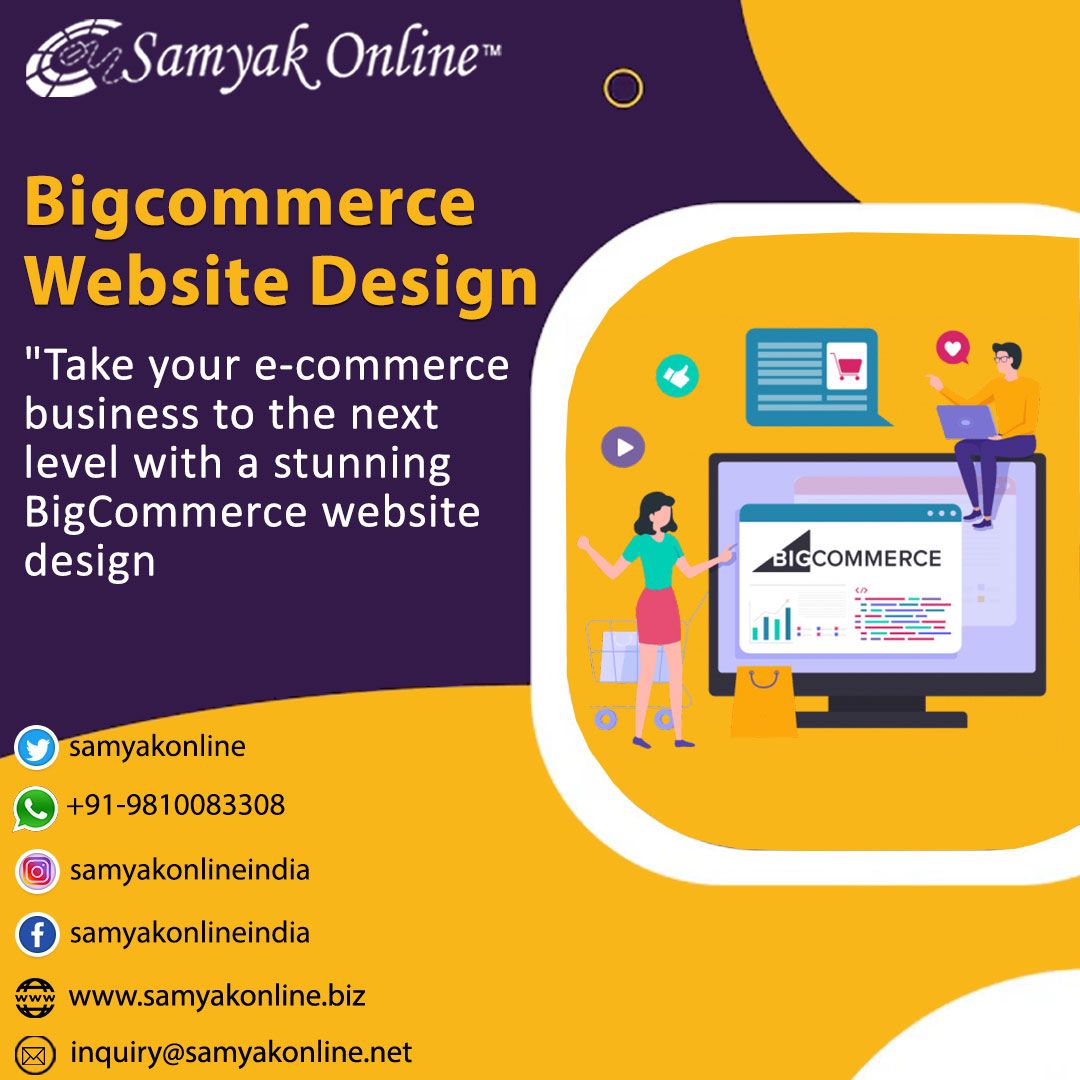 #BigCommercewebsitedesign from #SamyakOnline. Our experts create visually appealing and user-friendly sites to boost your online sales.

🌐 bit.ly/Bigcommerce-De…
📞 +919810083308
more👉: wa.me/9810083308

#shopify #ecommerce #woocommerce #magento #ecommercebusiness