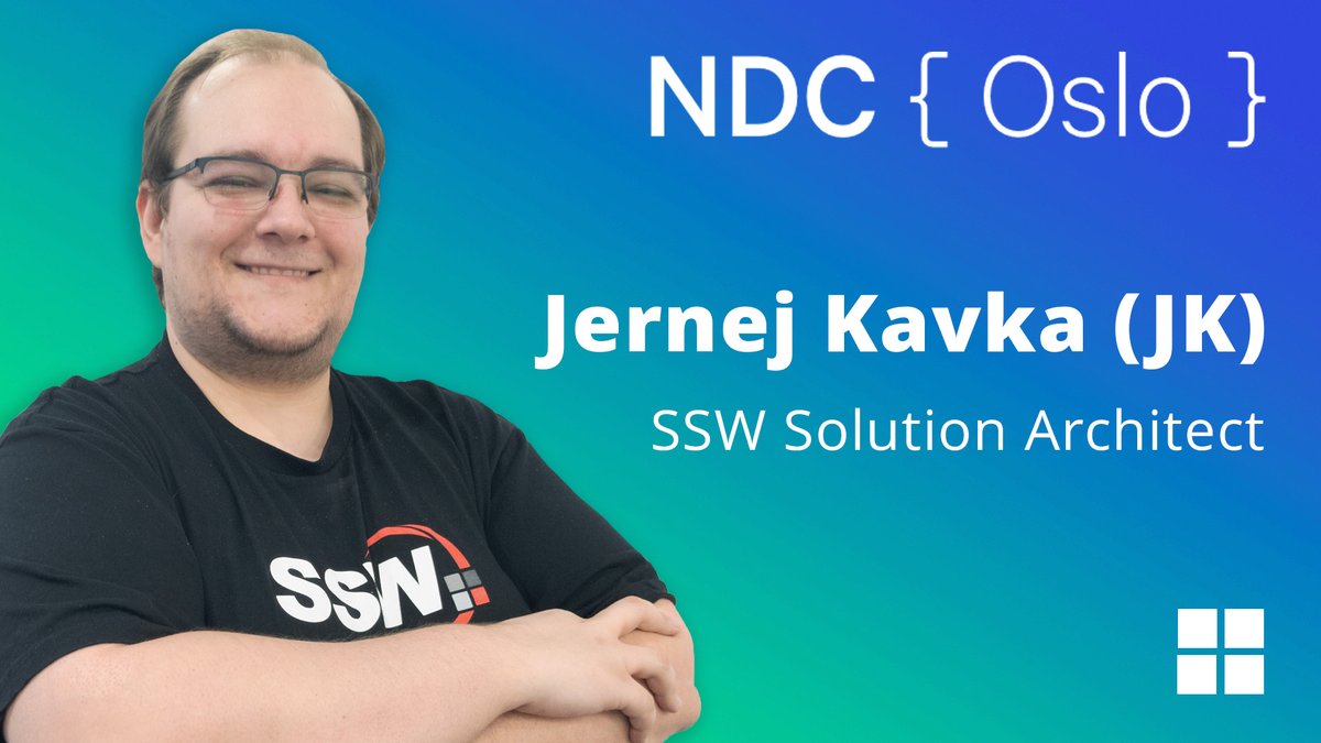 SSW_TV's tweet photo. We are proud of @jernej_kavka, SSW Solution Architect, for sharing insights at #NDCOslo2023 on optimizing #EFCore and maximizing #appperformance. Small changes make a big impact! Catch the talk on #NDC's YouTube. 💪📱💻 #EFCoreOptimization #AppScalability #TechTalks #NDCOslo https://t.co/QLgoIw8Fui