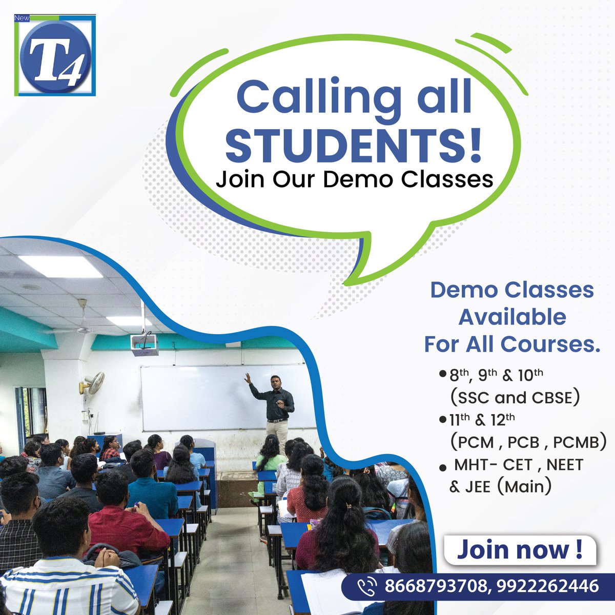 new_t436333's tweet image. Experience unique teaching methodology with New T4 Academy. 

#newt4academy #bestcoaching #freedemoclasses