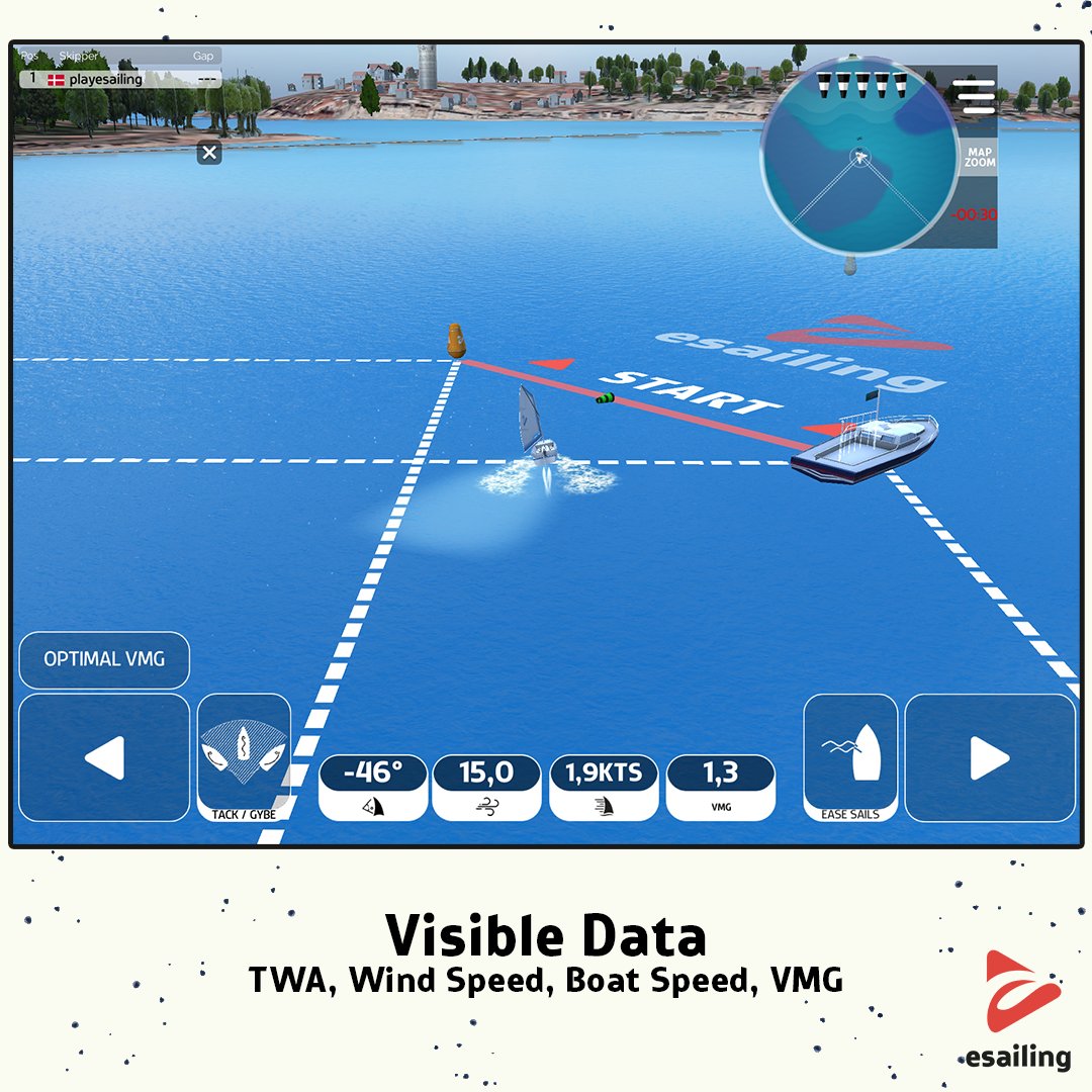 playesailing's tweet photo. Check out the new Ingame UI in @playesailing

Are you ready for our soft launch?
Waiting time is almost over.

#createdwithpurpose #community #playesailing #esailing #sailing https://t.co/mDa4o9slBa