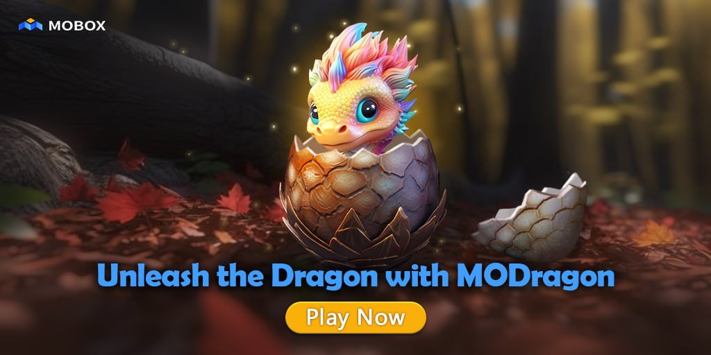 MOBOX_Official's tweet photo. 🔥 Unleash your inner dragon and step into the magical world of MODragon! 🐉✨

🎮 Embark on an extraordinary gaming adventure with MODragon, NOW OFFICIALLY launched on the MOBOX platform.
Experience the thrill of breeding, trading & pre-mining dragon stones

💎 Discover new ways to play: 

1️⃣ My MODragon: Explore your collection and own the most exquisite dragon companions. 

2️⃣ Marketplace: Trade MODragon NFTs with ETH, USDT, USDC, or ARB tokens. 

3️⃣ Breed: Select two MODragon parents for an enchanting breeding process.

🌟 Join the MODragon Launch Event, where you can win MBOX ! Don't miss the Carnival of Elements, Daily Power Ranking, and Weekly Talent Ranking.
🔗 Dive into the magical world of MODragon now and ignite your passion for blockchain gaming! 🎉✨

For full info ⬇️
https://t.co/g9RLFCQVcV

#MODragon #BlockchainGaming #NFTs #MOBOX