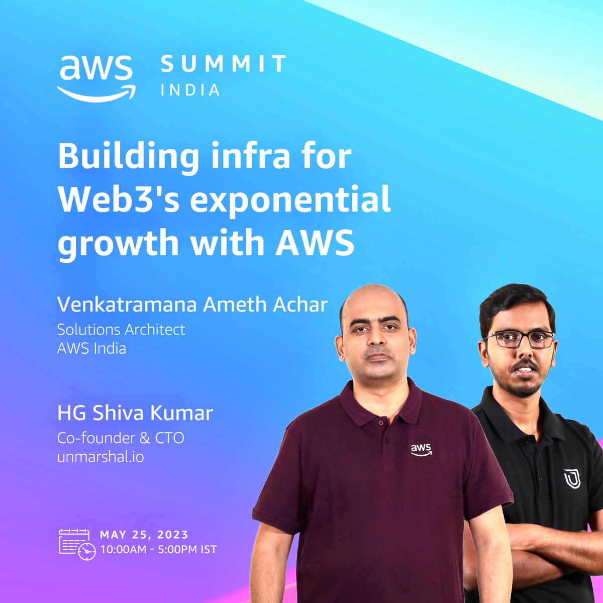 Shivhg's tweet photo. 📣 Join our Unmarshal on building infrastructure for Web3's growth with AWS.

🔗 Session: https://t.co/ibdmsDdjG0
Discover how AWS and Unmarshal revolutionize Web3. Gain insights into scaling solutions and blockchain tech.

#Web3 #AWS #Blockchain #Unmarshal #AWSSummit https://t.co/Nj0JbP6JM8