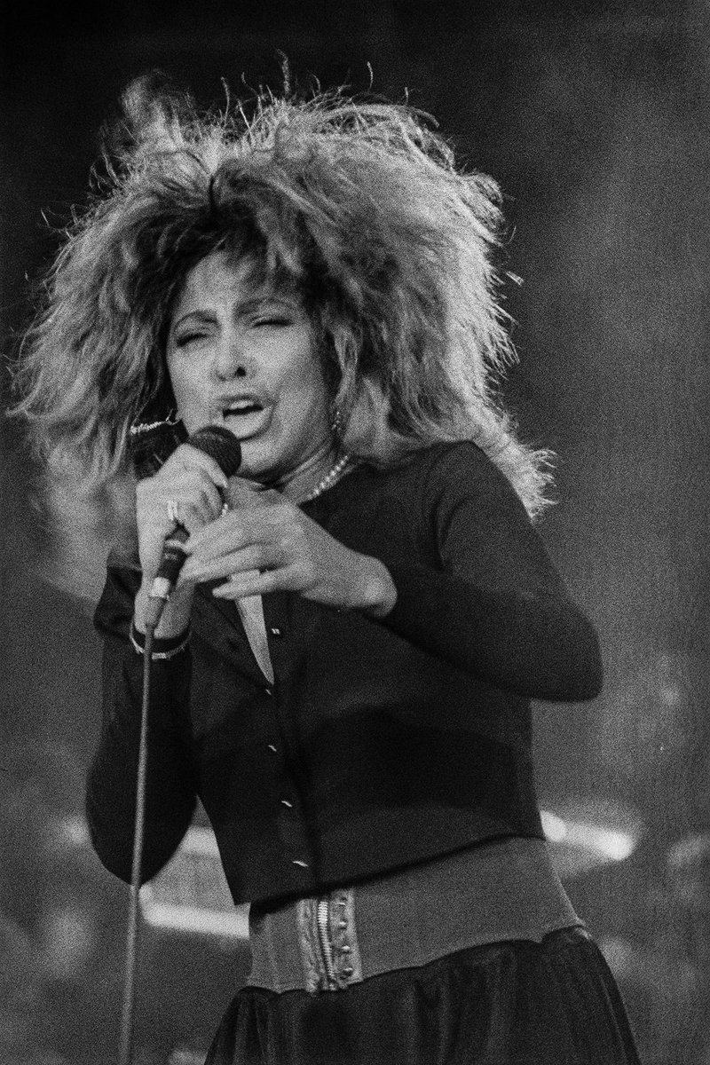 Sad day indeed. Shot Tina on her Break Every Rule tour in London 1987 with my first SLR - a Chinon CM-4. I'd just left school and this gig was the height of my year. #TinaTurner