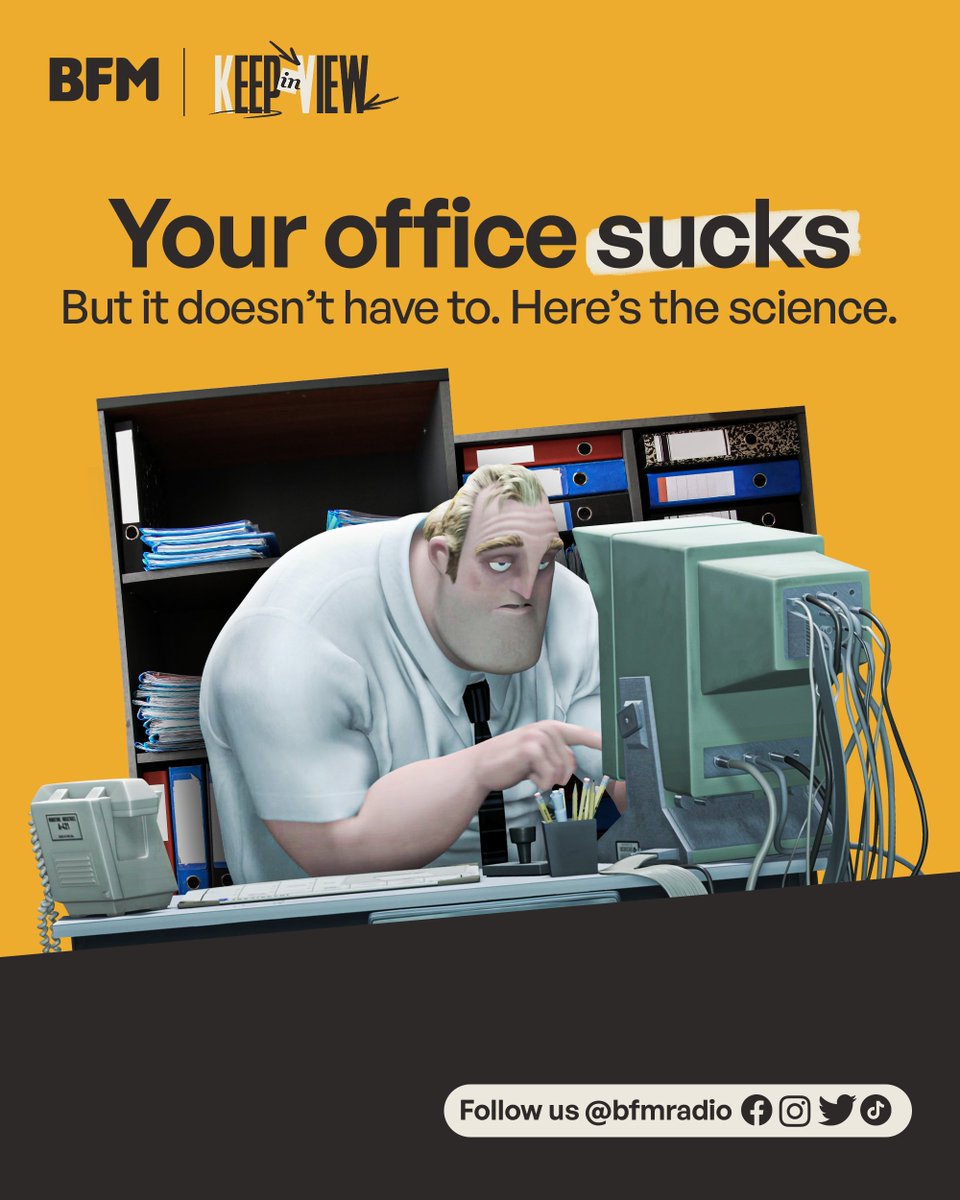BFMradio's tweet photo. Did you know that people who work in colder offices tend to make more mistakes? Or that your office’s ceiling height can affect your productivity?

Find out what the science says about bad offices, and how making five small changes can improve your work experience.

1/10 ⬇️ https://t.co/sjQN8eoxxo