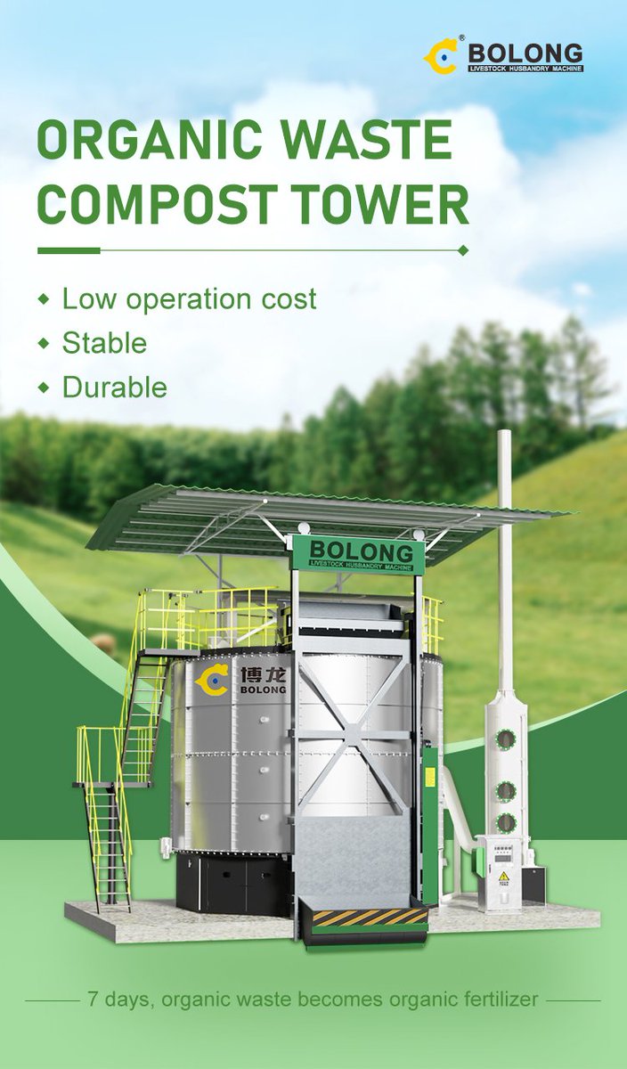 bolongcompost's tweet image. Bolong fermenter - not only a sharp tool for treating livestock and poultry manure, kitchen waste and sewage sludge, but also a magic weapon for creating organic fertilizer.
#compostingmachine