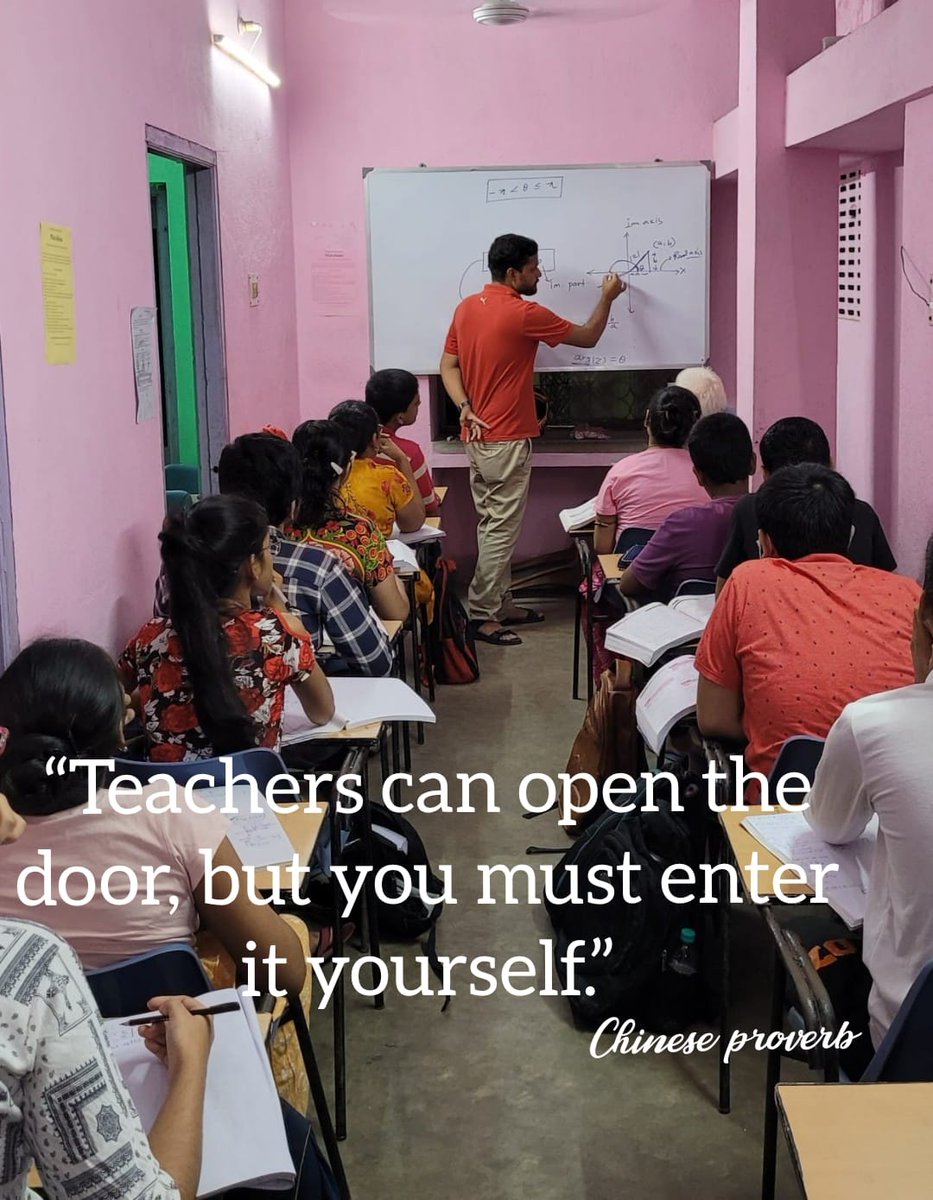 Mathphobia_'s tweet image. &quot;Teacher can open the door, but you must enter it yourself&quot; 
#thursdayvibes #WestBengal #kolkata