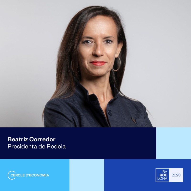 🗓️El 31 de mayo nuestra presidenta @BeatrizCorredor participará en la Reunión 2023 de @CdEconomia. 

Una ocasión única para debatir sobre la importancia de la #energía, la #economíacircular y la #tecnología para el progreso sostenible🌿.

#RCE2023 #Cercledeconomia #debatsCercle