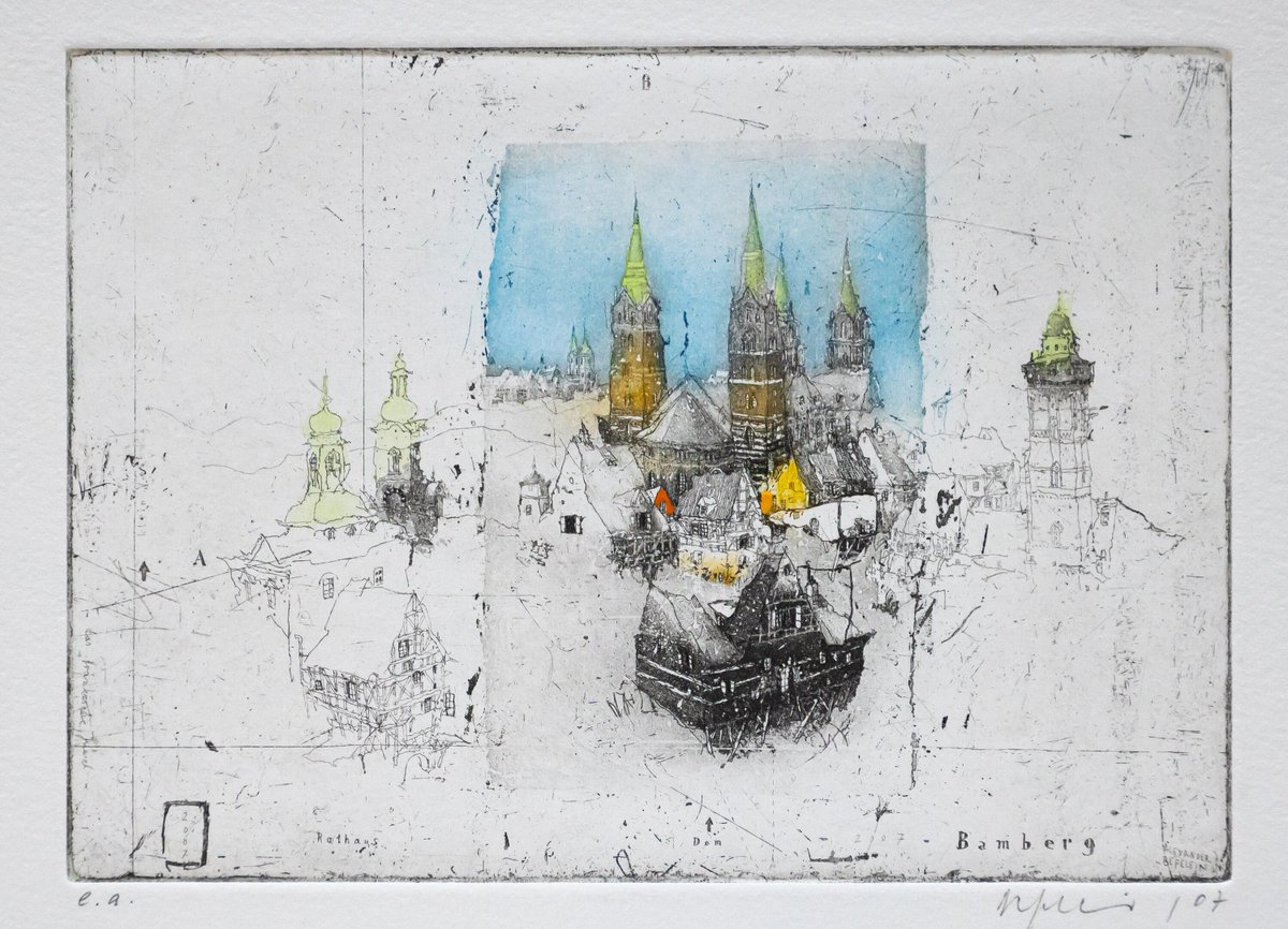 Boolukoart's tweet photo. Excited to share the latest addition to my #etsy shop: Alexander Befelein "Bamberg" https://t.co/tQjvUbWAQr #bamberg #germany #skyline #landscapescenery #bamberggermany #alexanderbefelein #befelein #cityscapes #befeleinprints https://t.co/mnEK60XvEk
