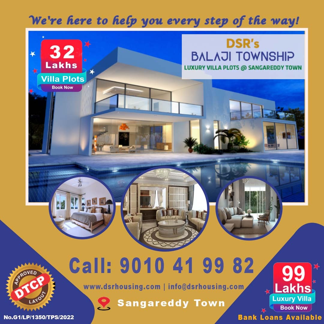 plotpanning's tweet photo. Grand Laucnhing Offer 𝐁𝐨𝐨𝐤 𝐧𝐨𝐰 𝐭𝐨 𝐚𝐯𝐚𝐢𝐥 More 𝐎𝐟𝐟𝐞𝐫!

Dear Investor, We have launched The Most Prestigious Villa Plots Project in Sangareddy Town (DSR's Balaji Township).

Highlights 👇
✔Luxury Villas @ 99 Lakhs Only
✔Independent Houses @ 72 Lakhs Only https://t.co/WmltTomoPp