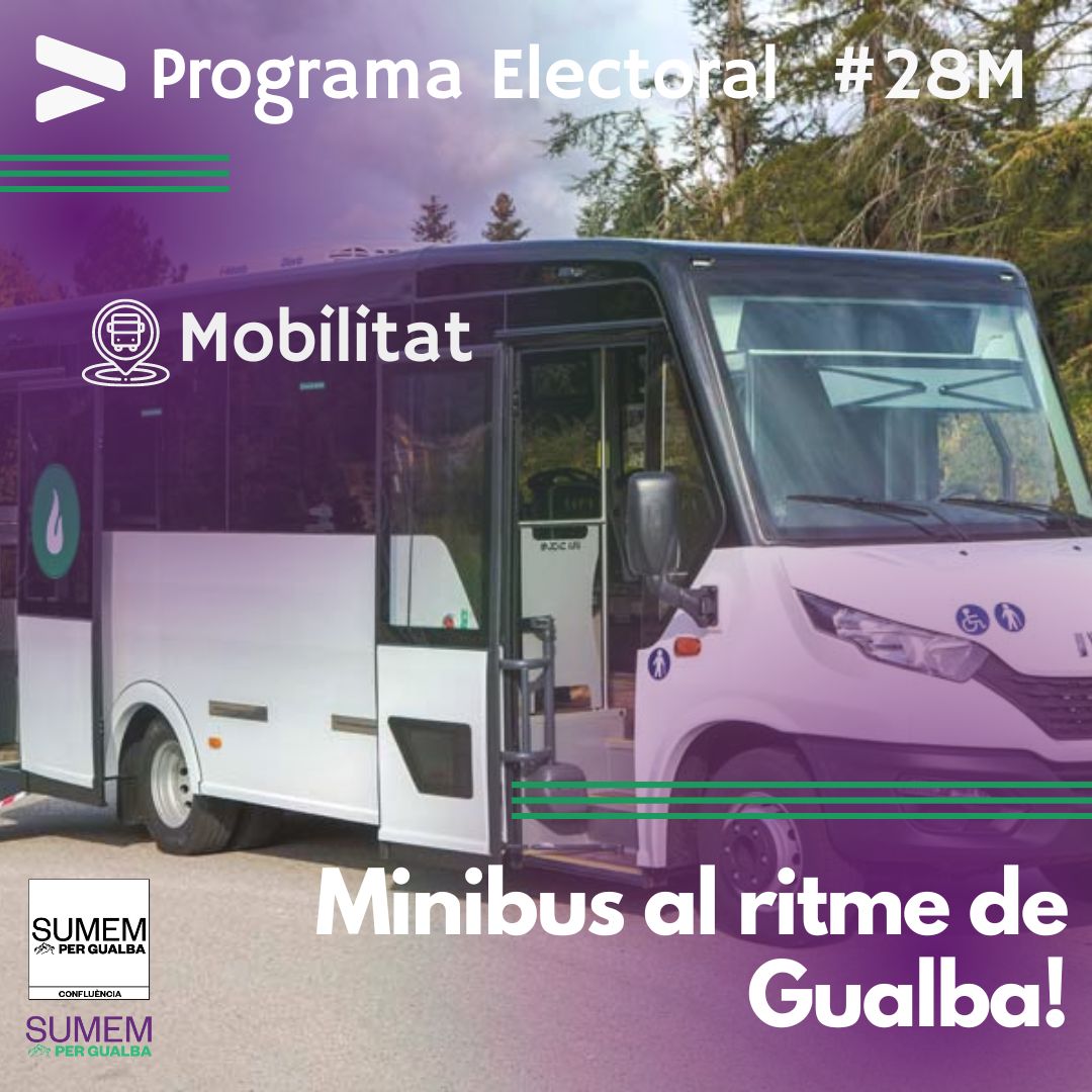4 #PropostesElectorals sobre #mobilitat que calen a #Gualba:

Conexions entre: 
1️⃣El CAP i les barriades
2️⃣L'estació de Gualba en hores de sortida/arribada de trens
3️⃣Barris i espais socioculturals
4️⃣Barris i l'escola

Quina altre ruta trobes a faltar? 

#mobilitat