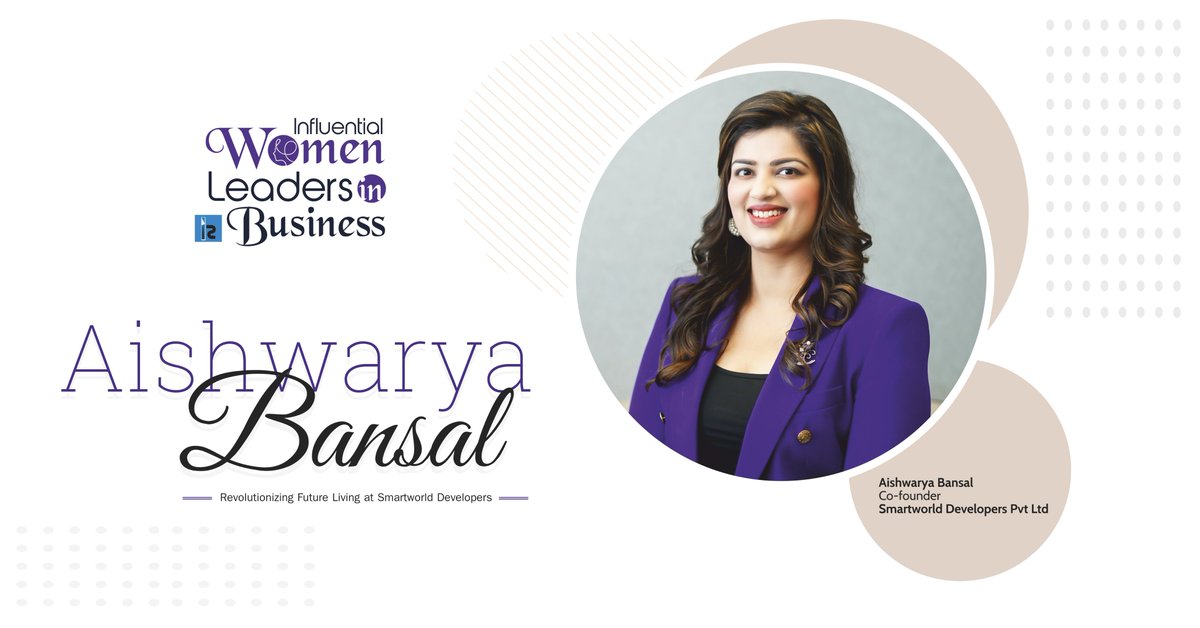 insightssuccess's tweet photo. #AishwaryaBansal the Co-founder, envisioned @SMARTWORLDDEV . Smartworld is a real estate company envisioned as the future of real estate in India.
Read More: https://t.co/dKmuCydQx3
#SmartWorldDevelopers #realestatelife #realestatemarket #realestateindustry https://t.co/t8JaEwHl32