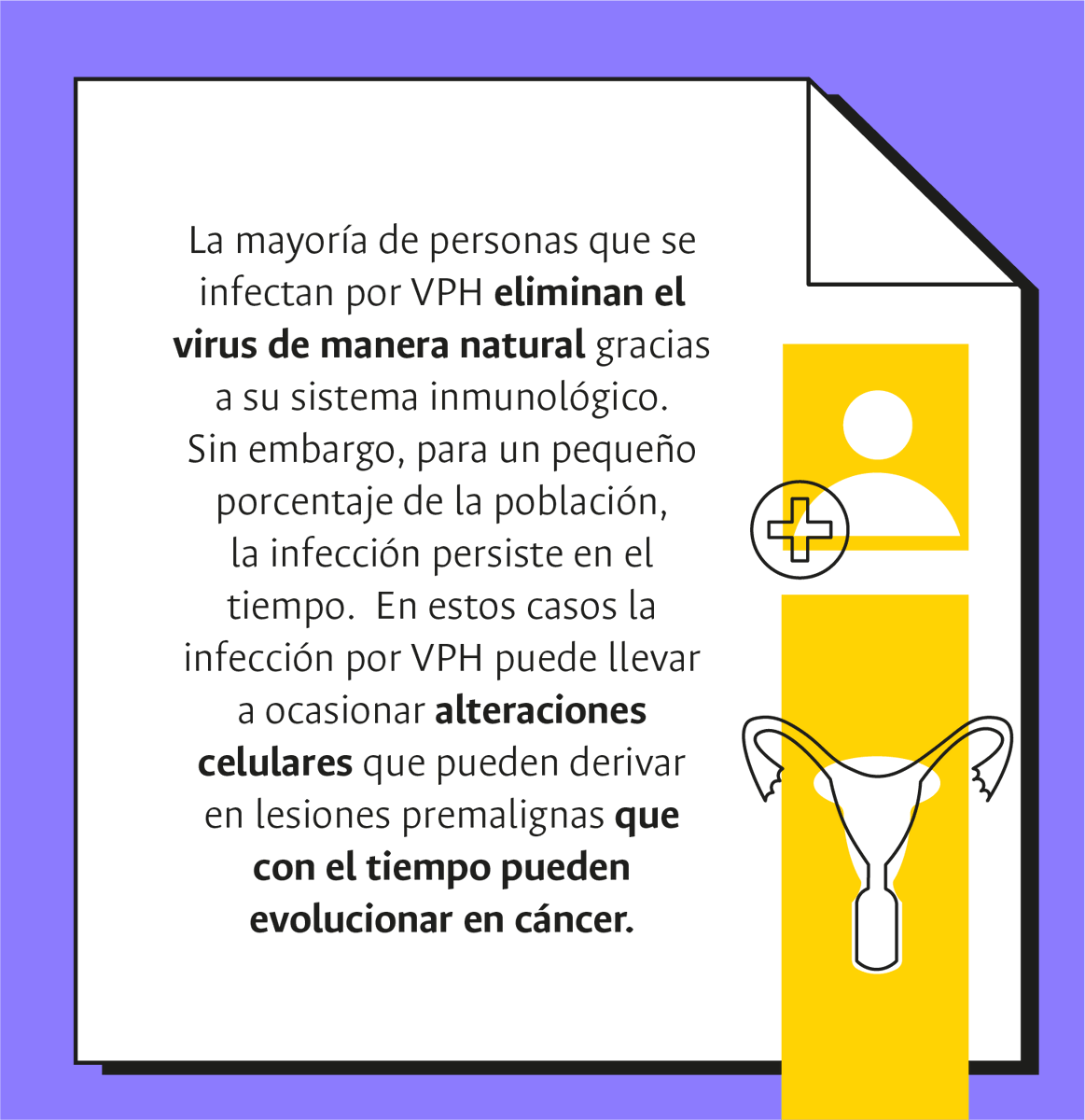 Vacunamiga's tweet photo. 🪄Una alta proporción de la población que se infecta por VPH elimina el virus de manera natural. 

Sin embargo, existe un pequeño porcentaje que desarrollará infecciones persistentes, las cuales pueden derivar en lesiones premalignas, y posteriormente en cáncer de cuello uterino. https://t.co/vwW7Hbrl9O