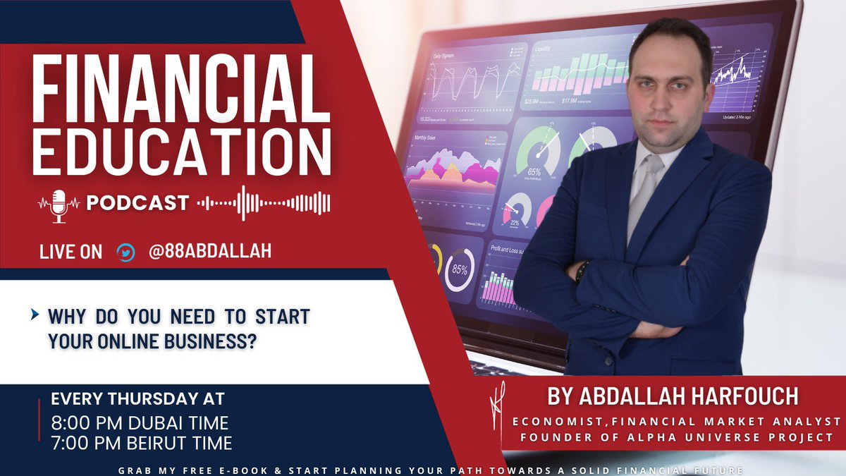 88Abdallah's tweet image. موعدنا مساء كل خميس عبر خاصيّة "SPACE" عند الثامنة مساءً بتوقيت #الإمارات والسابعة بتوقيت #السعودية لمناقشة مواضيع مهمة تتعلّق بالثقافة الإقتصادية والإستثماريّة بالإضافة إلى تطوير المهارات الفرديّة.
تابعونا وشاركونا آرائكم🔥
