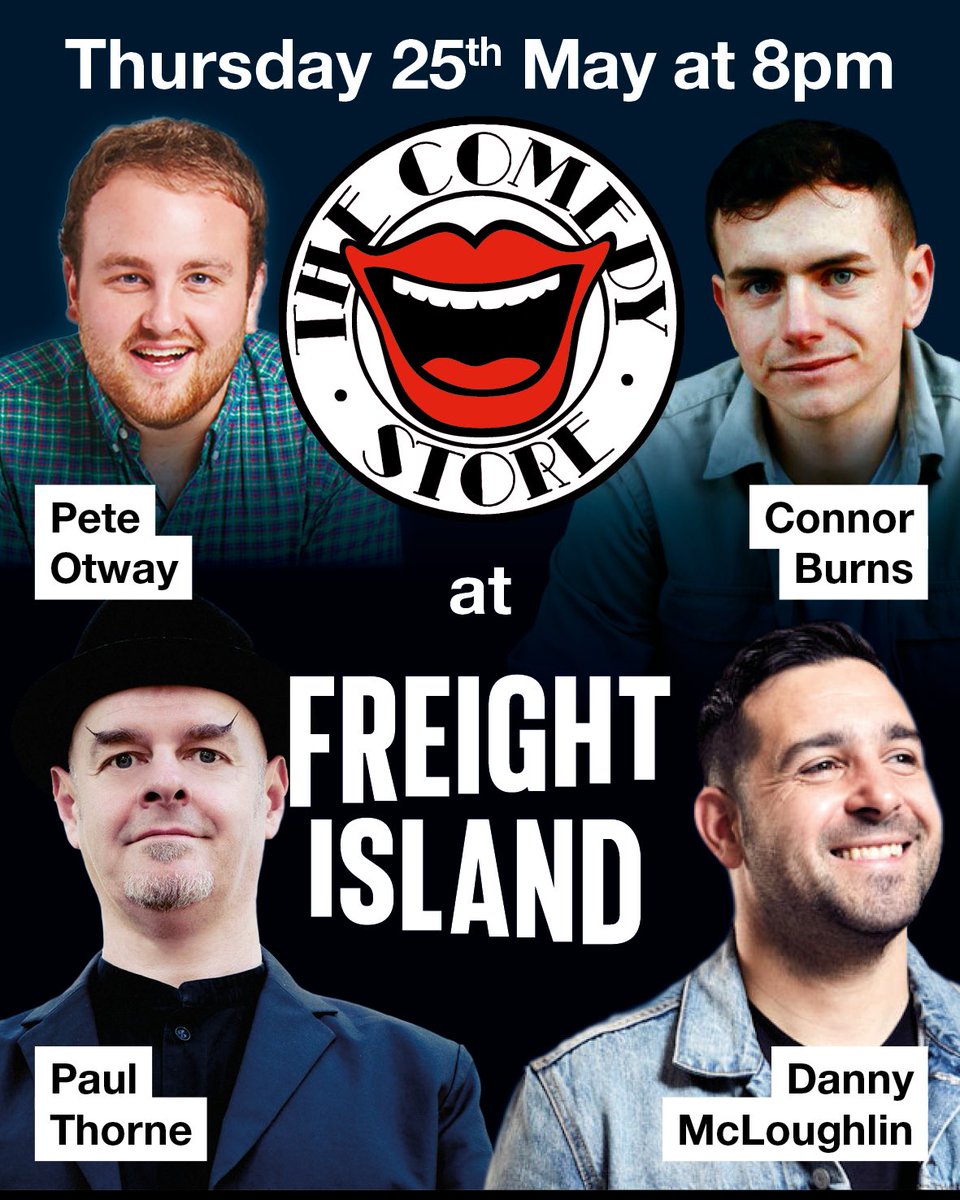 Tonight at @freightisland 😅 thecomedystore.co.uk