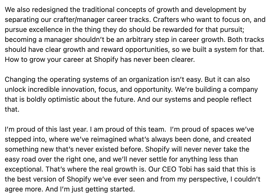 codinbzh's tweet photo. Well, that escalated quickly. #ShopifyLayoffs #BestOfLinkedIn #EchoChamber https://t.co/EHn4UzFy2s