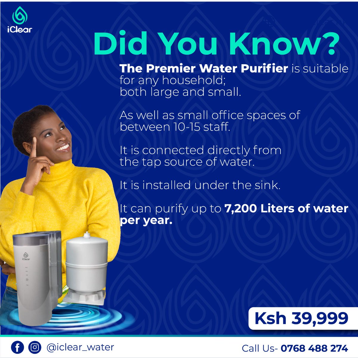 Did you know?

Contact or visit our office at 7th Floor, Eco bank Towers, Muindi Mbingu Street. #WaterPurification #CleanWater