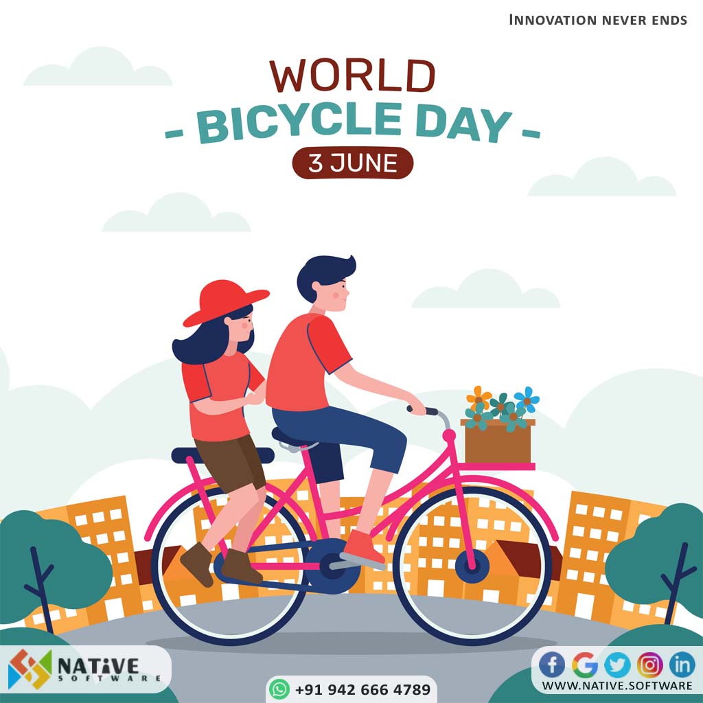 World Bicycle Day 🚲

The bicycle is a curious vehicle. Its passenger is its engine

#worldbicycleday2023 #rideforhealth #pedalpower #bikelife #gogreenridebike #cycletowork #healthyliving #happycycling #nativesoftware #nativeteam #nativedev #nativefamily #nativesoftwareindia