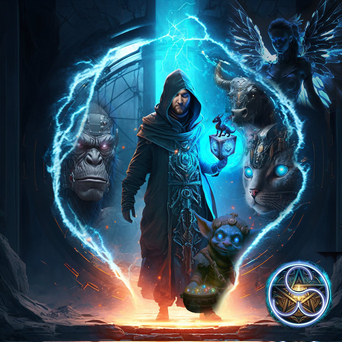Cryptic_Wiz's tweet photo. Cryptic Wiz aims to reimagine what we know of art collections. From the #lootlings to the #senser. Having trained the #midjourney prompts from v-1 to v-5 and now over 500k trained #AI images. We can see the evolution of AI art in a single collection.
Starting collection in v-1 and knowing that this is an infinite project and will be a life's work. There are old images being replaced showing the said evolution.
As the #Spires dares to challenge what a NFT is. Not made to be a PFP but rather an initial start point for characters and holders to develop over time.
Holding one of the original 1/1 lootings is wiz.
Fun fact the #1 Lootling was sniped by an anonymous wallet that we still don't know who it is!
Cryptic Wiz is anything we want it to be.
With magic anything is possible!
Open every door. The Spire is waiting.