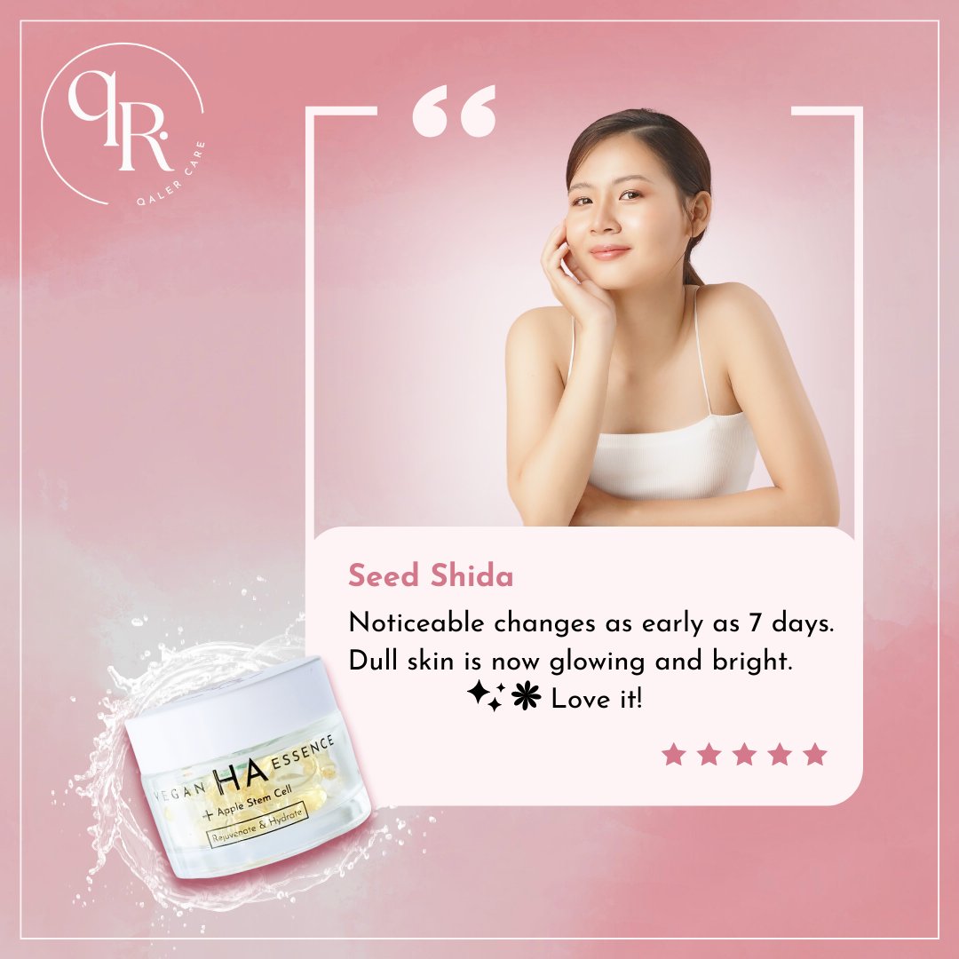 QalerCosmetic's tweet photo. Shout out to Ms Seed Shida for sharing her experience.

Nothing make us happier than the satisfaction of our beloved customers ❤️

#itsallaboutyou #qalercosmetic #qalercare #essence #applestemcell #safeingredients #cleaningredients #veganfriendlycosmetic #crueltyfree https://t.co/moWy1pVd4C