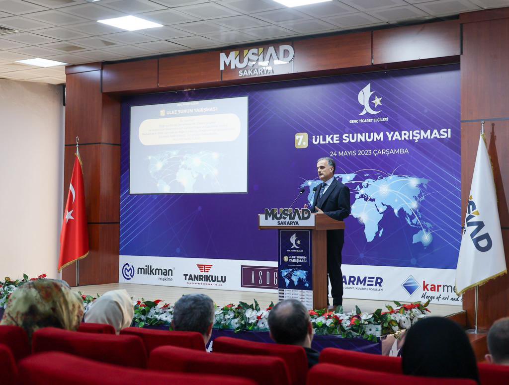 📌 MÜSİAD Sakarya Şubesi’nin düzenlediği Genç Ticaret Elçileri 7. Ülke Sunum Yarışması Programına katıldık.

Uluslararası öğrencilerimiz, ülkemizle kendi ülkeleri arasındaki ticaret imkanlarını ve ticaret potansiyelini çok güzel şekilde sundular. 👏🏻👏🏻

Onlar bugünün öğrencisi,