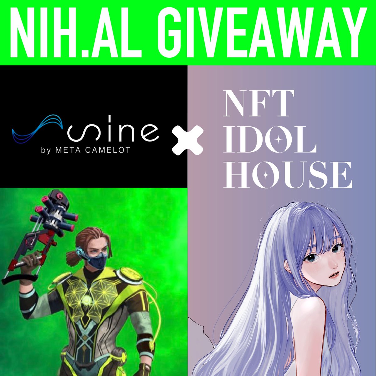 abc_trillion's tweet photo. 🎁sine× #NFTIDOLHOUSE  Giveaway AL×5 🎁
日本テレビとSILENT SIRENすぅによる新時代アイドルNFTIDOLHOUSE✨
デビューはいよいよ6月!!
イラストレーターあおいあめによる初のジェネラティブNFT🔥
✅ フォロー
@NFTIDOLHOUSE @sine_Camelot 
✅ ♥＆RT
✅https://t.co/1d4zGpnuDQ

【締切】
⏰24h https://t.co/k7tGP3Lp8b