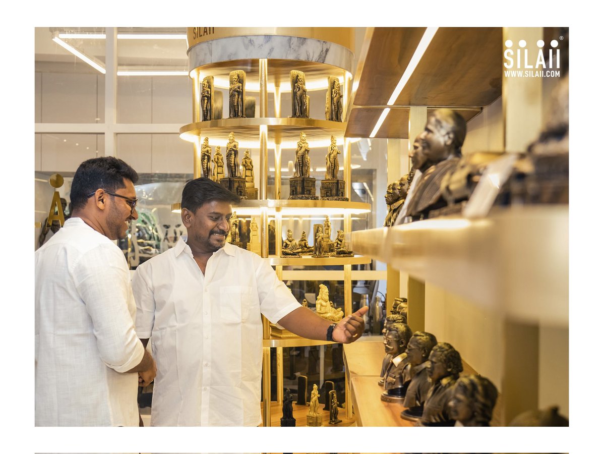 SILAIISculpture's tweet photo. Big thanks to everyone who joined the grand opening of SILAII SCULPTURE STORE in Adyar!🎉
No.60, 1st Floor, RG Towers, Besant Avenue Road, Adyar, Chennai - 600020
#SILAIISTORE #SILAIISCULPTURESTORE #Adyar #Chennai #SanthoshNarayanan #MaSubramanian #RajMohan #AjayanBala #SILAII https://t.co/zgOpmVpkCT