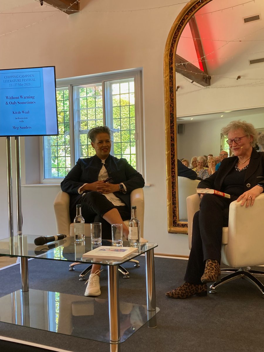 campdenlitfest's tweet photo. THANK YOU SO MUCH @KitdeWaal and @_megster for yesterday afternoon's brilliant discussion about Kit's extraordinary memoir WWAOS 
More great book events today, tomorrow and saturday
https://t.co/I1yq5QvMVb https://t.co/dWxKu67g2k