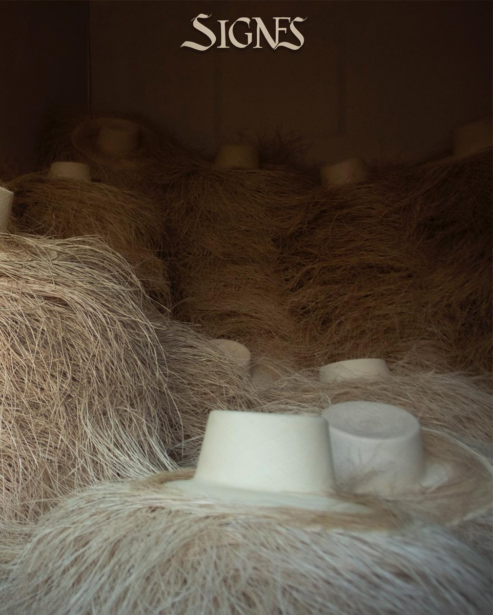 SignesHats's tweet photo. ¿Arte o Artesanía?
Sin duda ambas participan en cada sombrero SIGNES. Verdaderas joyas resultantes de una larga tradición que se transmite por generaciones, y que revelan la maestría de las manos que son capaces de tejer miles de fibras con absoluta precisión.

#SignesHats https://t.co/tFHSluhjjs